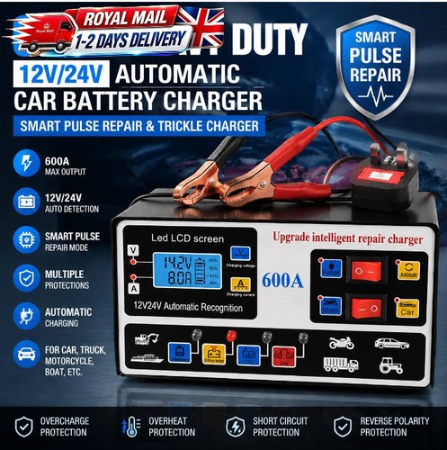 Heavy duty smart car battery - duty,