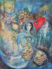 Marc CHAGALL: The Bride With Flowers SIGNED LITHOGRAPH 2000ex
