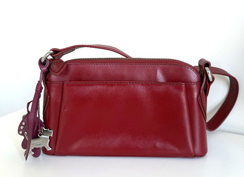 Radley red leather shoulder - radley,