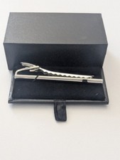 Vintage Tie Clip Silver Tone