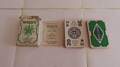 Vintage whot card game - card,