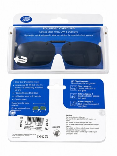 Boots polarised overclip lens - polarised,