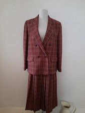 Pitlochry Burgundy Wool Ladies Suit Wool 16