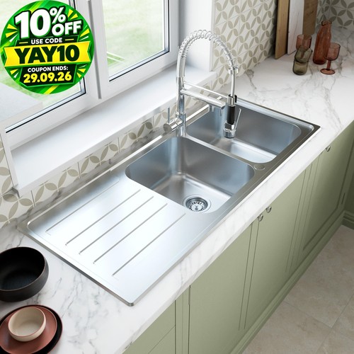 Stainless steel double - double, bowl
