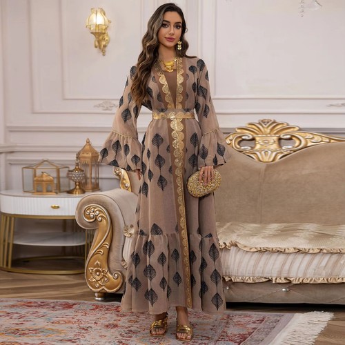 Dubai abaya robe women mesh - dubai,