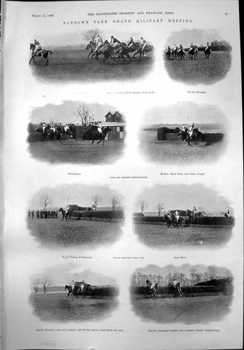 Old print sandown - sandown, park