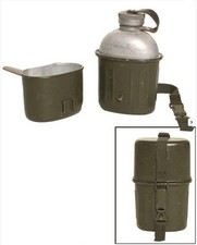 Original German army surplus 3 piece aluminium canteen mug set