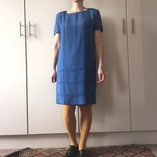 Vintage silk 20s style blue