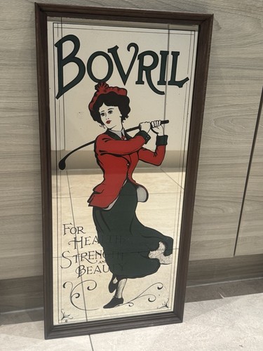 Vintage bovril mirror - bovril,