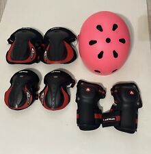 Airwalk Elbow Knee Wrist Pads Set L & Globber Helmet Kids Size 45-51cm XXS/XS