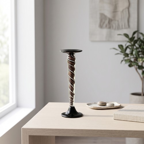 Candle holder with - candle,