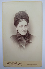 CDV Lady Hat Portrait by W