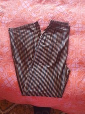 Zara Striped Velvet Trousers Size S