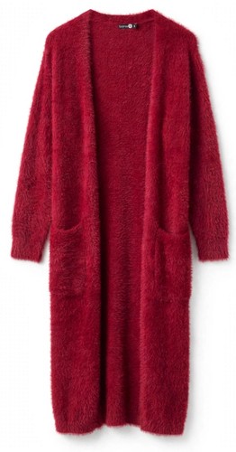 Ladies boohoo long - long, maroon