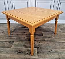 Vintage Oak Coffee Lamp Table