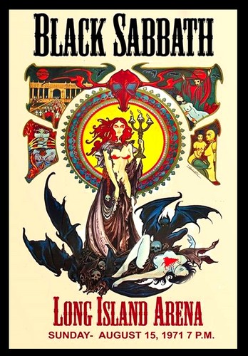 Black sabbath concert - black,