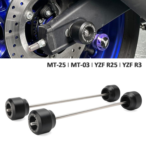 Front rear wheel axle - rear,