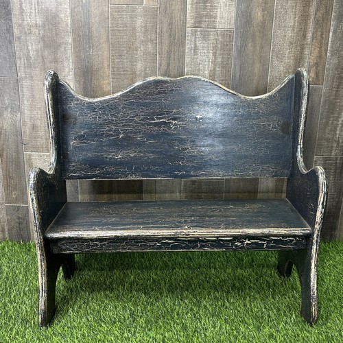 Vintage primitive wood church - wood,