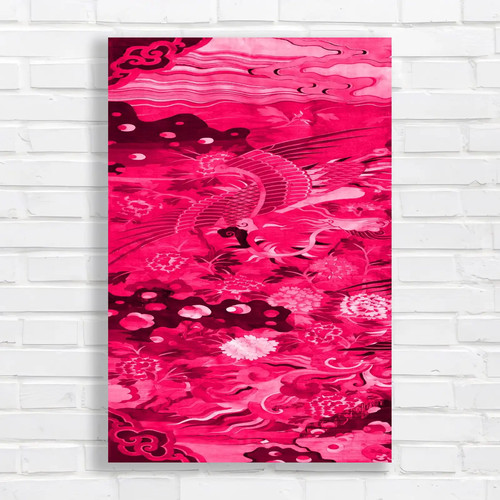 Vibrant floral and avian - and,
