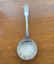 Vintage Slater Bros Silver Plated Scallop Shell Spoon Collectable Serving/Caddy