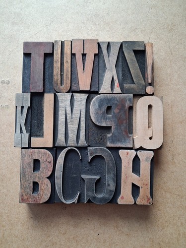 Vintage wooden letterpress - vintage,