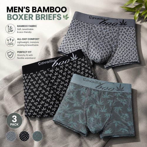 Pack mens bamboo boxer - bamboo,
