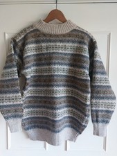 Vintage Littlewoods Mens Shetland Pure Wool Jumper Size M