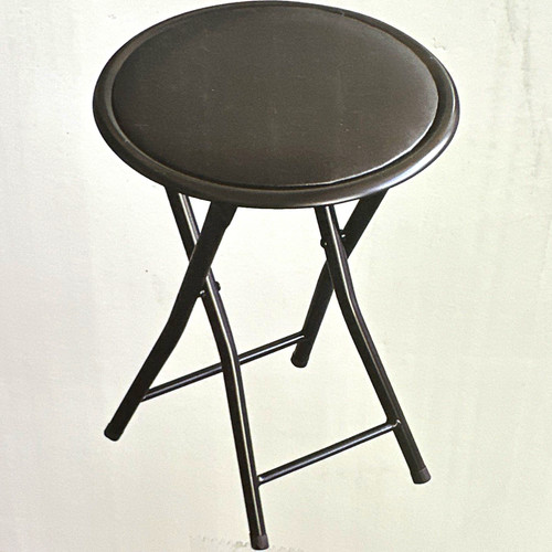Foldable black folding - black, stool