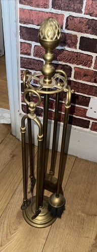 Vintage brass fire place - vintage,