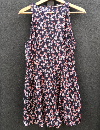 Zara navy blue - navy, flower