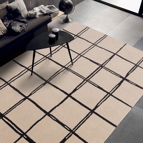 Albany grid rug monochrome - albany,