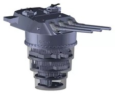 1/200 Battleship Yamato Type 94 46Cm Triple Main Turret With Additional Machine