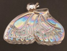 Avon 70s Iridescent "Unforgettable" Perfume Butterfly Collectable Bottle.