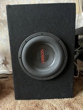 Black Orion Subwoofer And Amps (Sony & JBL)