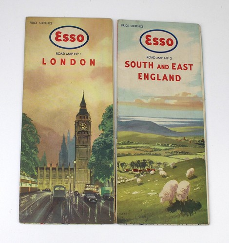 Esso petroleum road maps 1 - esso, no.
