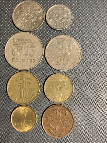 Portugal coins 1974 1990 - 8, 1974-1990