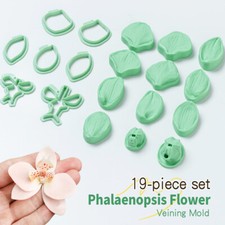 19PCS Butterfly Orchid Fondant