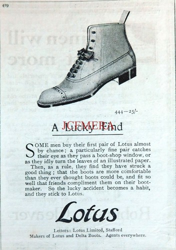 Lotus style 444 boots ww1 - lotus,