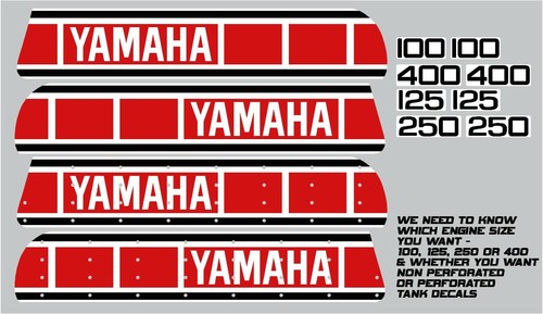 Yamaha 100 125 - 400, tank