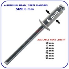 Pop Rivets 2.4mm, 3mm, 3.2mm