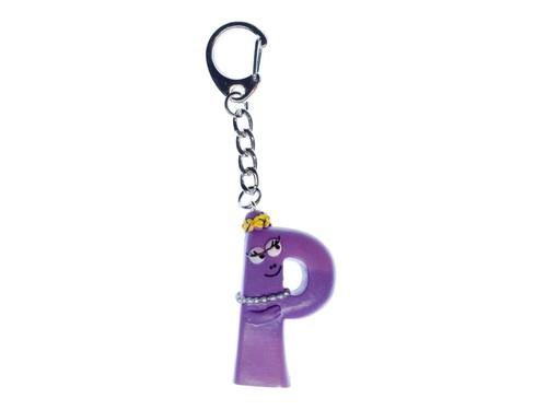 Barbapapa key charm - p,