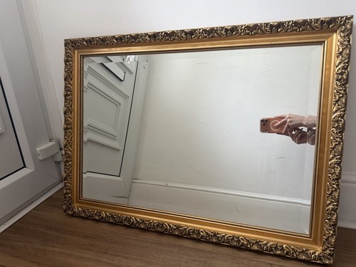 Large ornate gold framed - gold, wall