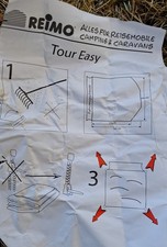 Reimo Tour Easy 2 Blue White Drive Away Awning Campervan Caravan Travel Camping