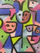 Paul Klee Cubist Original