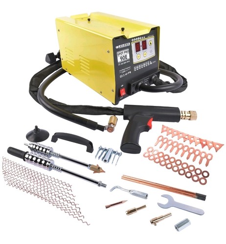 Car body panel spot welder - car,