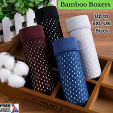 4PACK Quality Men's Bamboo Underwear Boxer Shorts Breathable Underpants Men