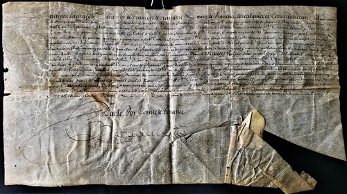 Louis xiv document signed - signed, as