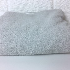 Terry Towelling Cotton Fabric Light Grey Double sided no stretch