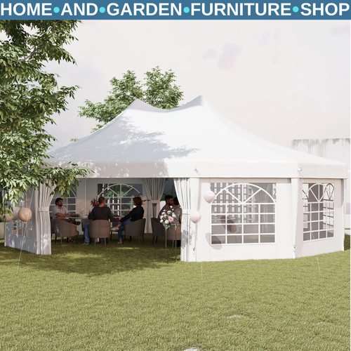 White heavy duty marquee tent - white,