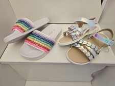 Girls Sandals And Sliders Infant Size 9. NEXT and Matalan. Brand New